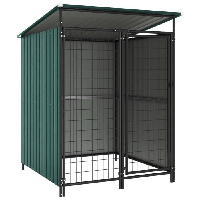 Chenil Enclos d'extérieur - Cage pour chien Cage de transport pour chien 133x133x164 cm