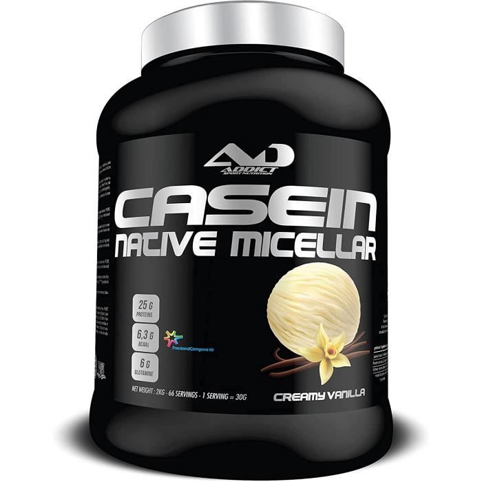 Poids musculation - Shaker proteines - Coupe Faim - protéine whey Lait - complément alimentaire - Caseine Native Micellar - 2 k 384