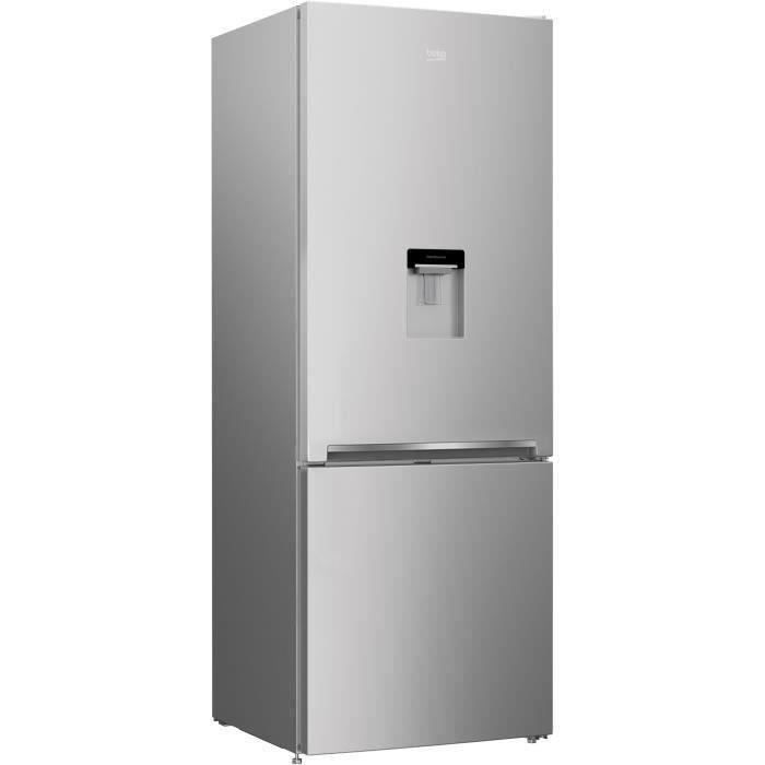 BEKO RCNE560K40DSN Réfrigérateur congélateur bas - 497 L (352+145) - Froid ventilé - NeoFrost - Gris acier