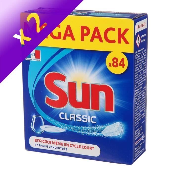 SUN Tablettes lave-vaisselle Classic - Lot de 84 (Lot de 2)