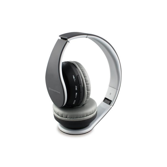 Conceptronic Parris 01B, Sans fil, Bandeau, Binaural, Supra-aural, 20 - 20000 Hz, Noir