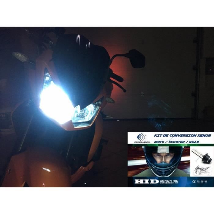 Pack kit(s) xénon pour votre YAMAHA DT 125 E (1G0) - Feux de croisement et plein phare - Processeur Numérique 32bits - Ampoules mét