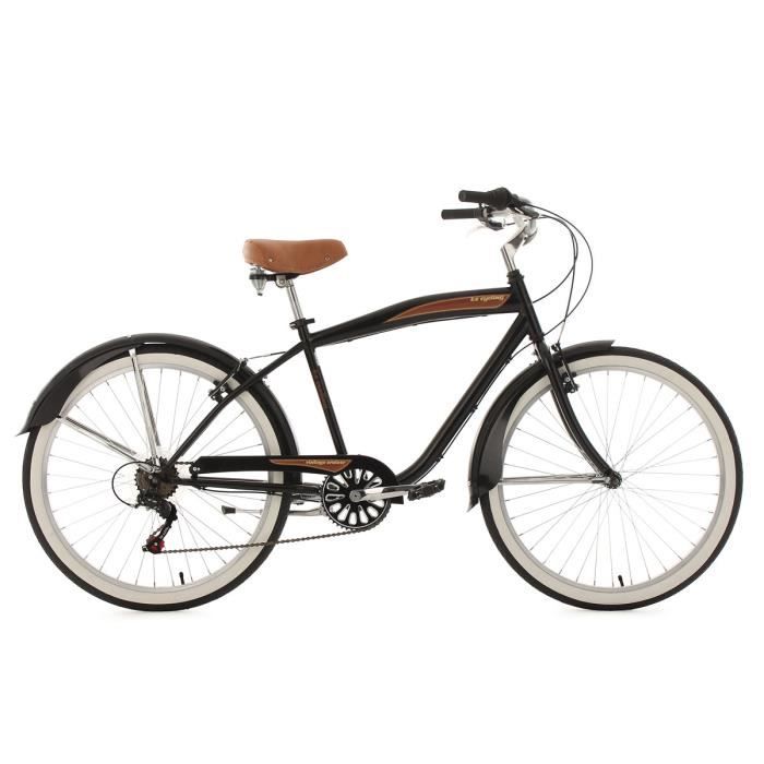 Beachcruiser 26'' Vintage noir TC 46 cm KS Cycling
