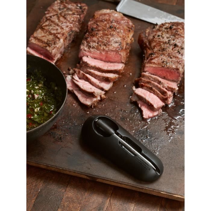 MASTRAD F74300 Meat°it - Sonde de cuisson sans fil bluetooth double capteur - Noir