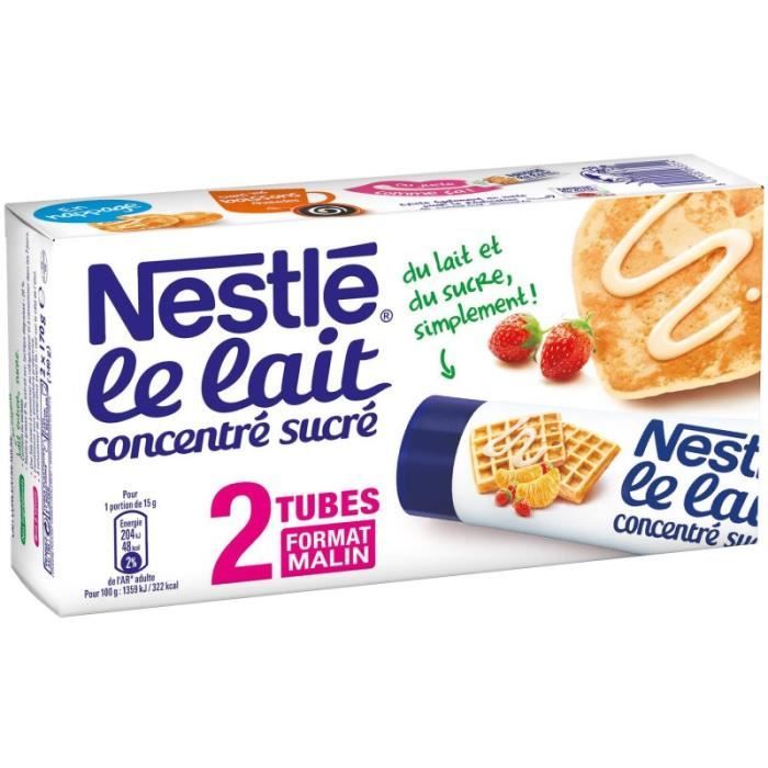NESTLE - Lait Concentré Sucré 340G - Lot De 4
