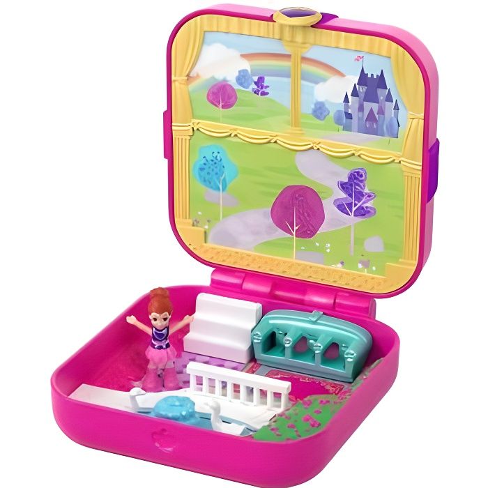 Coffret Polly Pocket Chateau De Reve Rose De Lila - Figurine - Jouet Fille