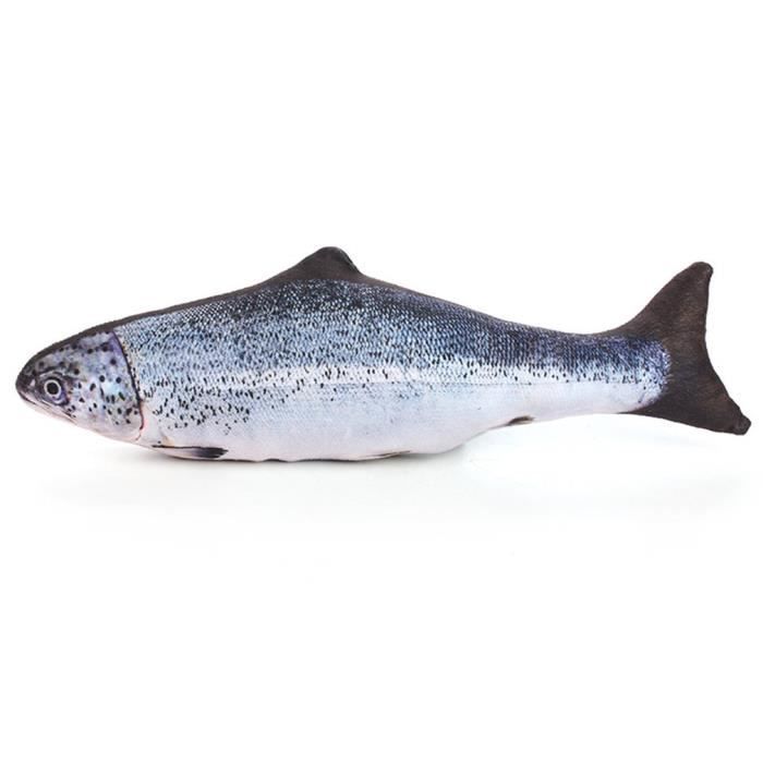 Les poissons-chats jouet pour chat interactif Animal Chew Toys Pet Pillow 20cm saumon