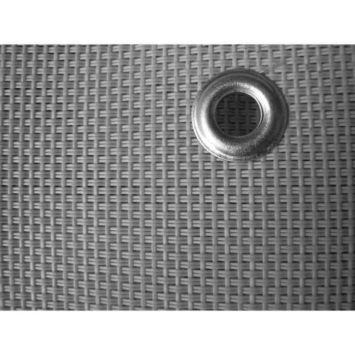 IDEAL GARDEN Brise vue 520g - Confidence - Spécial Balcon - 0.9 x 3 m - Gris
