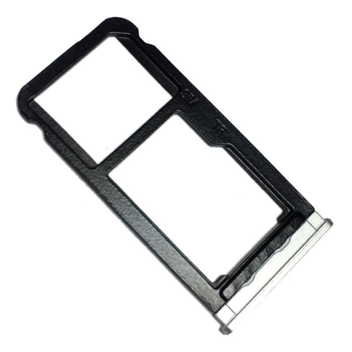 Tiroir Carte SIM et Support SD pour Samsung Galaxy Tab A 8.0 (2019), Piece de Remplacement Original, Gris Argenté