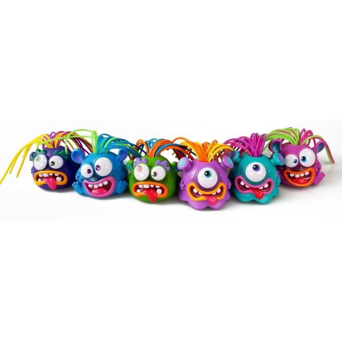 SCREAMING PALS by Silverlit - 85300 - Des monstres qui crient ou chantent quand on tire leurs cheveux - 8 cm