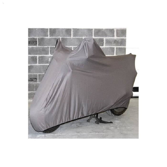 Housse moto de protection intérieure grise - Taille L