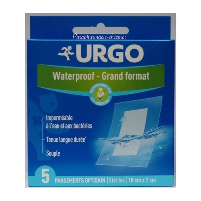 Urgo Waterproof Grand Format 5 Pansements