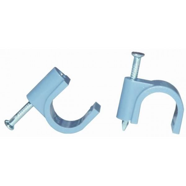 VOLTMAN Lot de 20 attaches professionnelles - Diamètre 12 mm² - Gris