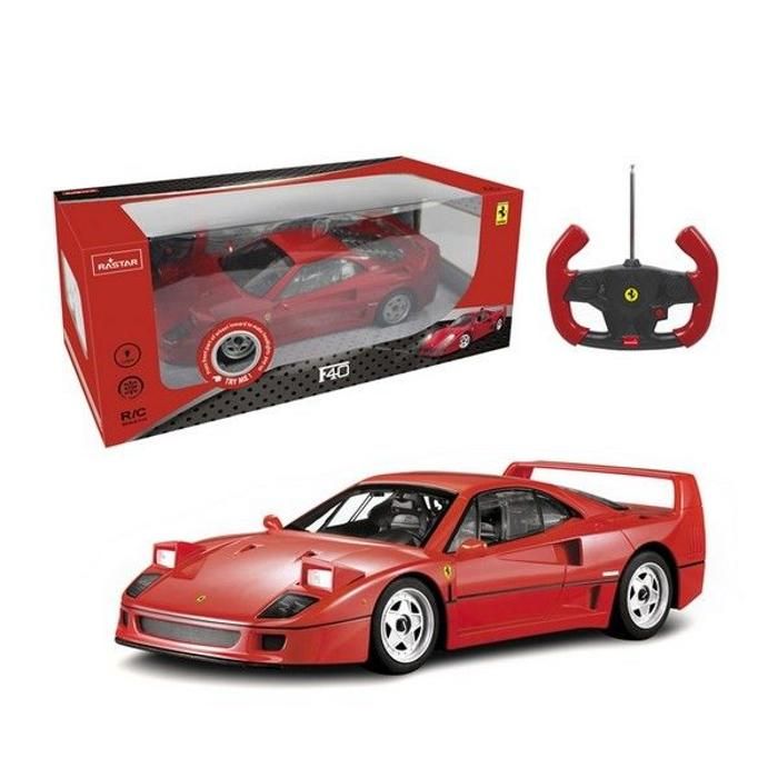 Voiture Radiocommandée - RASTAR - Ferrari F40 - Rouge - Pour enfants à partir de 6 ans - Intérieur