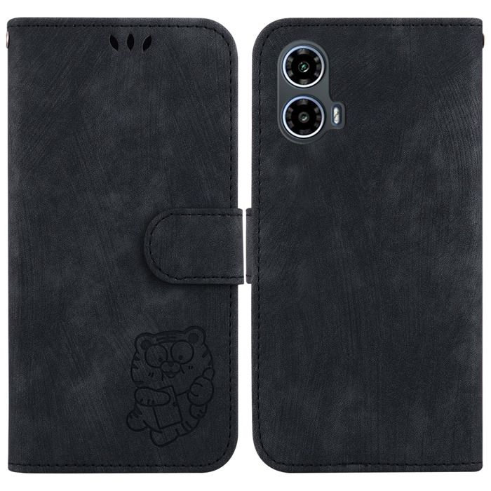 Étui Portefeuille Pour Motorola Moto G86 – Cuir PU Avec Rabat Magnétique – Support Pliable, Compartiments Cartes – Protection Antichoc – Noir - 6