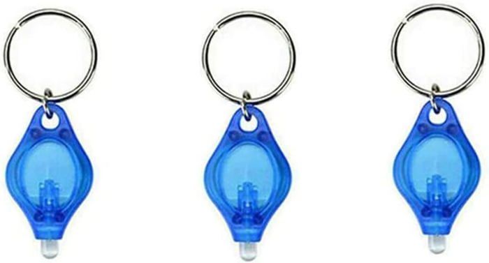 Porte-clés Torche Solaire Mini 3 LED - Lampe De Poche Extérieur Rechargeable - Noir