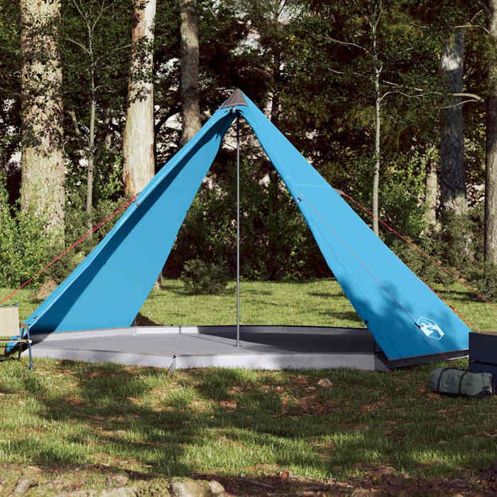 Tente familiale - vidaXL - Tipi 8 personnes - Imperméable - Bleu - 400x400x200 cm