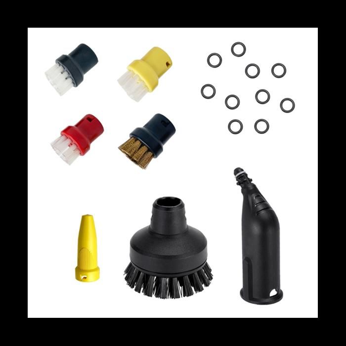 Kit 13 Accessori Per Pulitore A Vapore Karcher SC1-SC5 - Ugelli, Spazzole, Raschietto Per Finestre - Foto 5