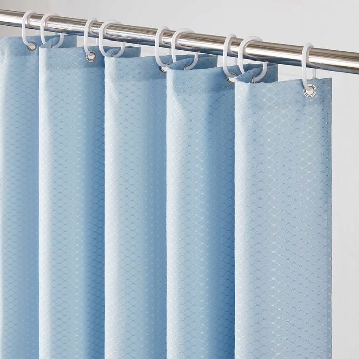 Rideau de Douche - YYV - 180 x 200 cm - Anti-Moisissure - Imperméable - Bleu Brume