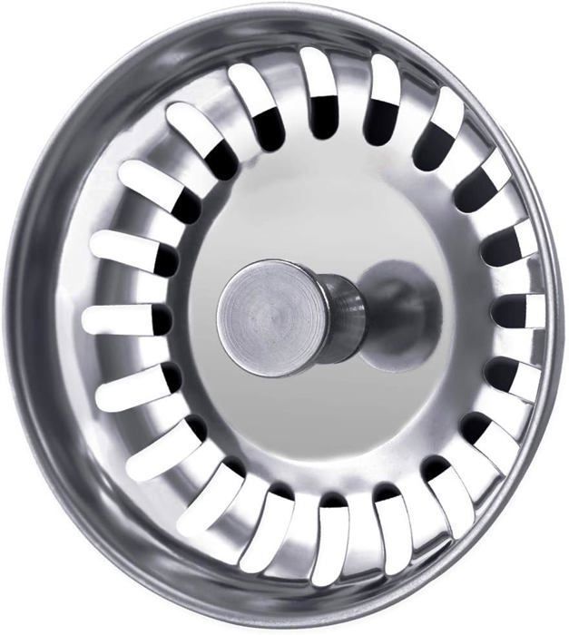 Bouchon D'évier De Cuisine En Acier Inoxydable, Bord Large, Diamètre 85