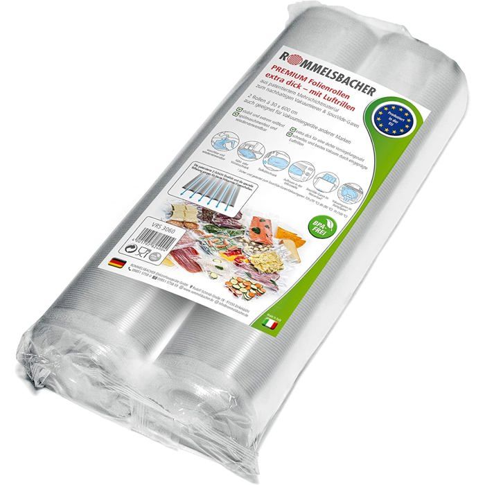 Vrs 3060 Lot De 2 Rouleaux De Film Professionnel,30 X 600 Cm,Sans Bpa ...