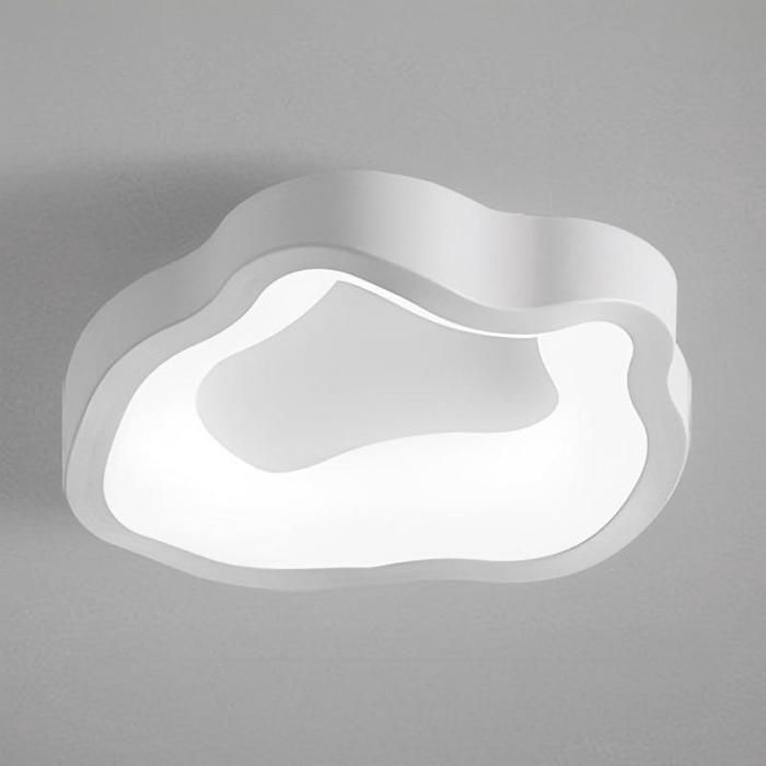 WOTTES Plafonnier LED Style Moderne - 12W Blanc froide IP54 Imperméable Lampe de Plafond Pour Salon Couloir - 1pcs Blanc Ø20CM