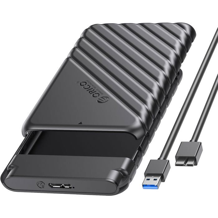 Boîtier Externe Pour Disque Dur 2,5" - USB-C 3.1 Gen 2, Compatible HDD/SSD SATA, Sans Outils