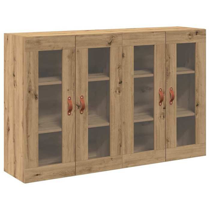 SALE 2026Cabinets muraux 2 pcs - Placard vaisselier - WINWIN - Cabinet bahut Chêne artisanal 69 5x34x90cm 49.3 Kg 4553421