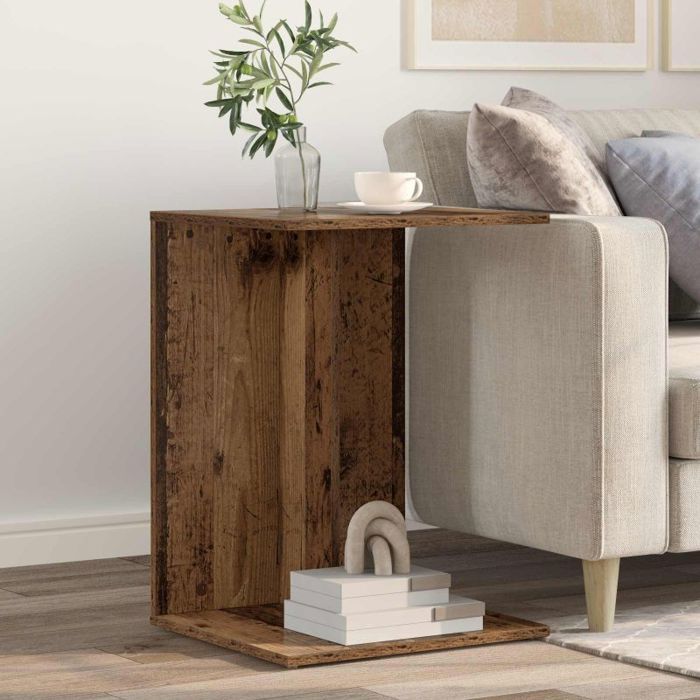 Table dappoint - VIDAXL - Guéridon Bois ancien - Bois dingénierie - 45 x 40 x 62 5 cm - Contemporain Table dappoint - VIDAXL - Guéridon Bois ancien - Bois dingénierie - 45 x 40 x 62 5 cm - Contemporain
