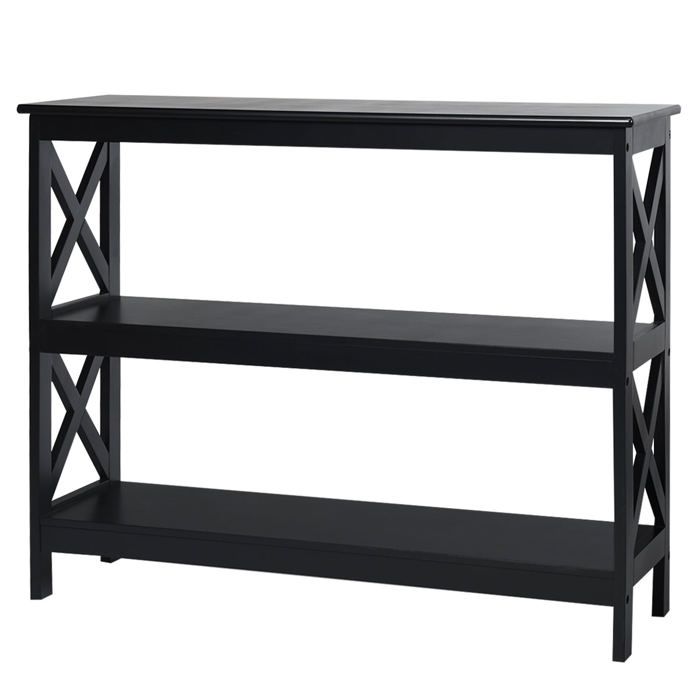 Table console table dappoint 100 x 33 x 80 cm avec étagère ouverte style industriel Table console table dappoint 100 x 33 x 80 cm avec étagère ouverte style industriel
