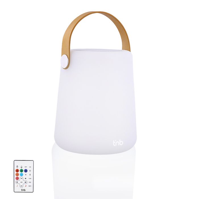 Enceinte Portable Vibes Bluetooth lumineuse - Blanc