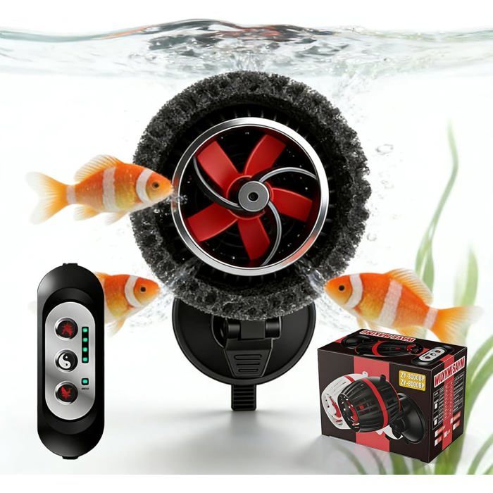 Meilleurs prix pour Pompe de brassage aquarium - ZVVN - 70x50 mm - Débit réglable 2500-7500 l/h - Silencieuse - 4 vitesses