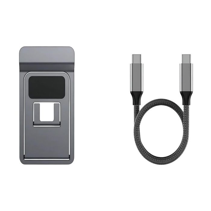 Adaptateur pour console de jeux 4K/60 Hz pour Switch 2 construction en alliage daluminium ports HDMI/USB 3.0 gris