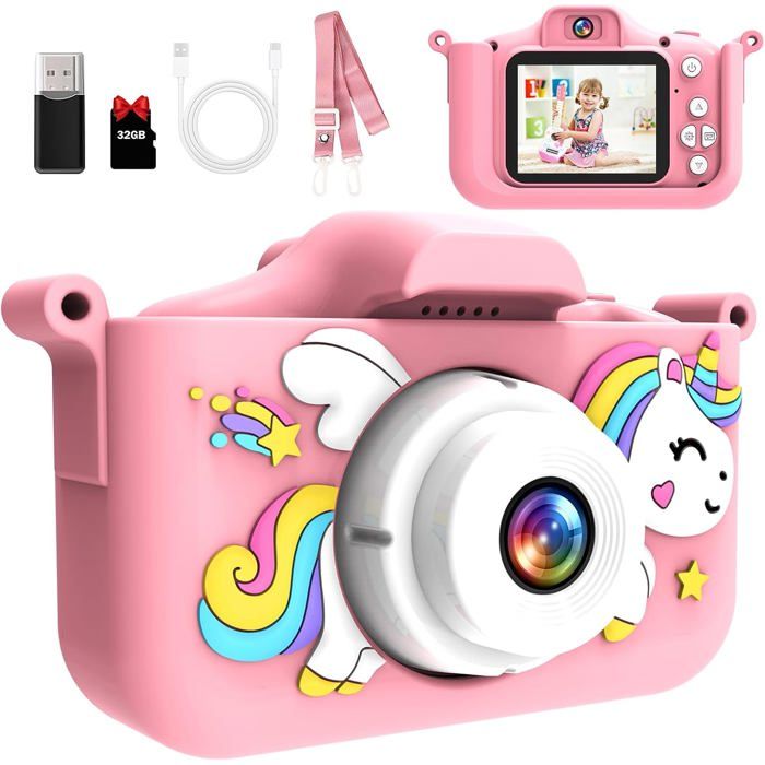 Appareil Photo Instantané Pour Enfants 3-12 Ans – Impression Thermique, Papier BPA-free, Stylos Inclus – Violet