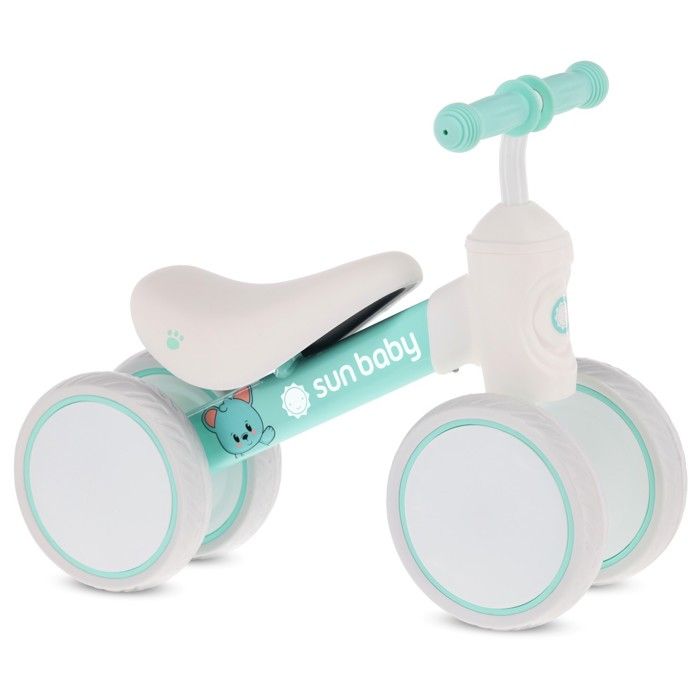 sun baby - Draisienne sans Pédales PetitRide - max. 25 kg 12 mois cadre en acier roues en mousse EVA selle en mousse - Menthe