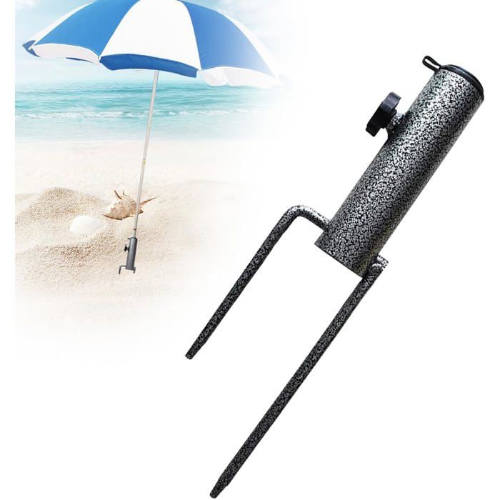 Support dAncrage de Parasol de Plage Pieds Métallique Portable Piquet