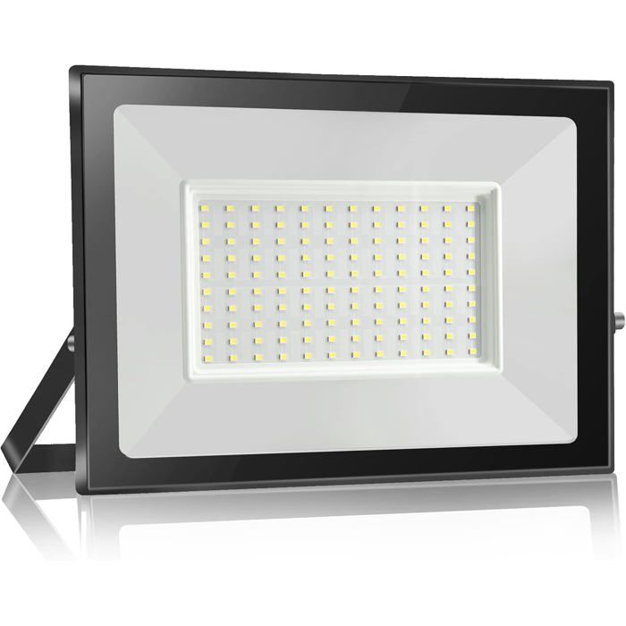 100W Projecteur Led Extérieur Ip65 Étanche Lampe 10000Lm 6000K Blanc Froid Eclairage Exterieur-Super Lumineux Spot De Sécuri[CA60]