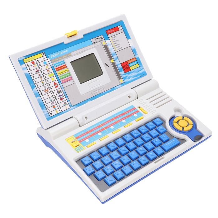 Ordinateur portable éducatif jouet dapprentissage pour enfants avec exercices dalphabet et modes musicaux pour les tout-petits