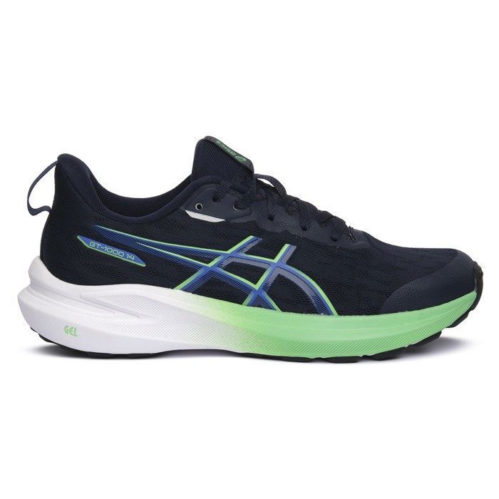 Chaussures de course ASICS GT-1000 14 GS Navy Blue/Green