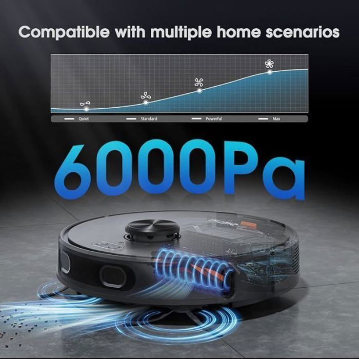 Aspirateur laveur speciale poil animaux Laveur Sans Fil Anti Poils dAnimaux 5200mAh Autonomie 220Min