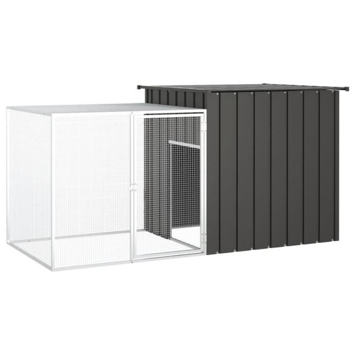 Clapier - ALO - LeDivil - 200x91x100 cm - Acier galvanisé - Anthracite