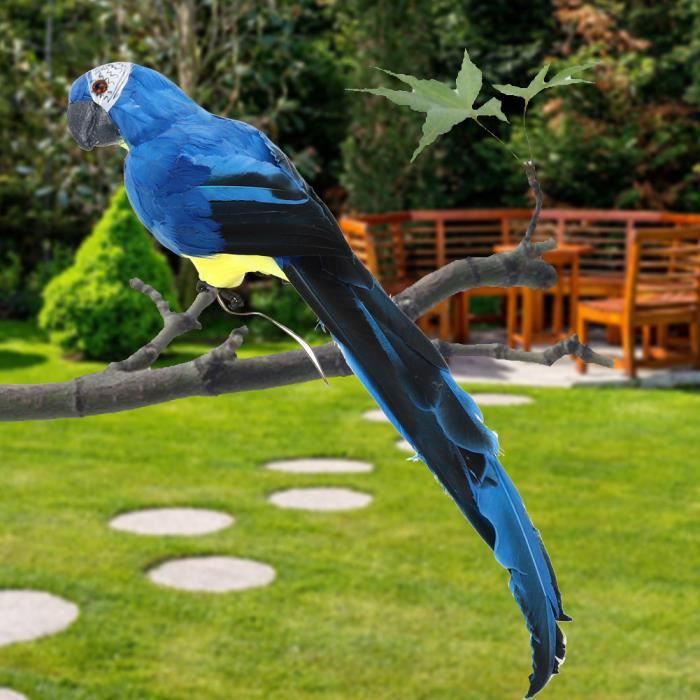 Décoration Sapin Noël – Oiseau Perroquet Plumes Rouges Bleues – Gisela Graham