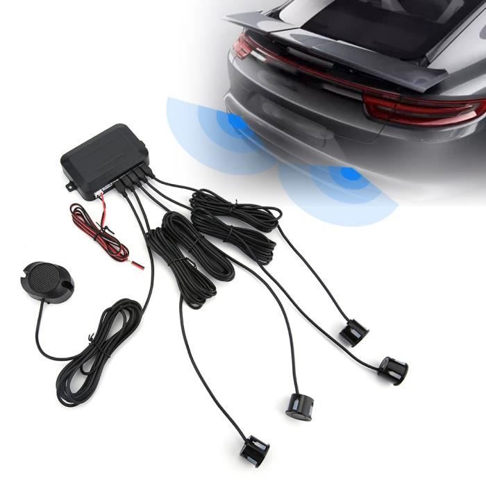 Fydun Capteur De Stationnement De Voiture Radar De Recul Kit 12 V Noir Avertissement Son Indicateur Syst/ème De Sonde 12 V DC