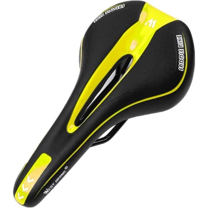 Coussin De Selle Gel WEST BIKING - Rembourré Doux Pour Vélo Route Et VTT - Motif Écailles