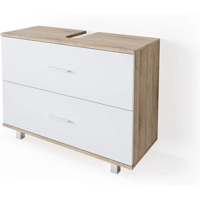 Ensemble Meuble Salle De Bains ILIAS Vicco - Meuble Sous-vasque + Armoire - Goldkraft/Anthracite