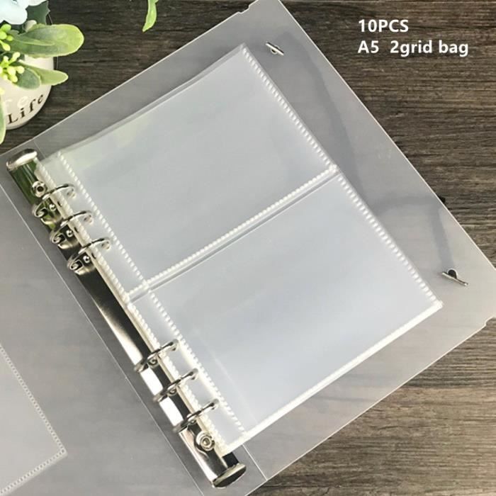 Couverture PVC Transparente Pour Cahier - Protection Pratique Avec Boucle, Compatible Classeur à Feuilles Mobiles
