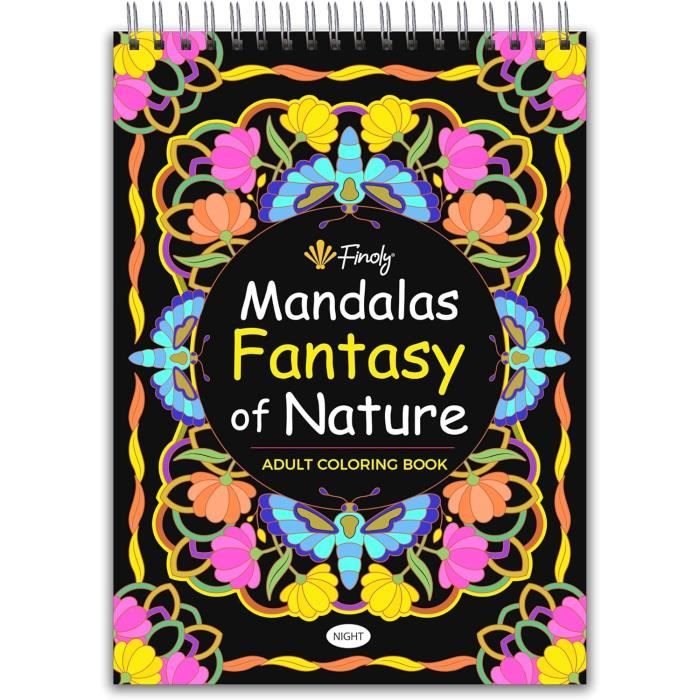 Mandalas À Colorier Adulte Fantasy Nature - Livre De Coloriage