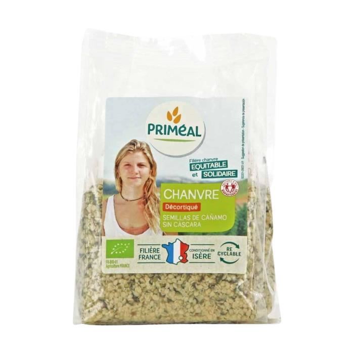 Meilleurs prix pour Graines de chanvre - PRIMEAL - 200 g - Sans coque - Riche en protéines et fibres