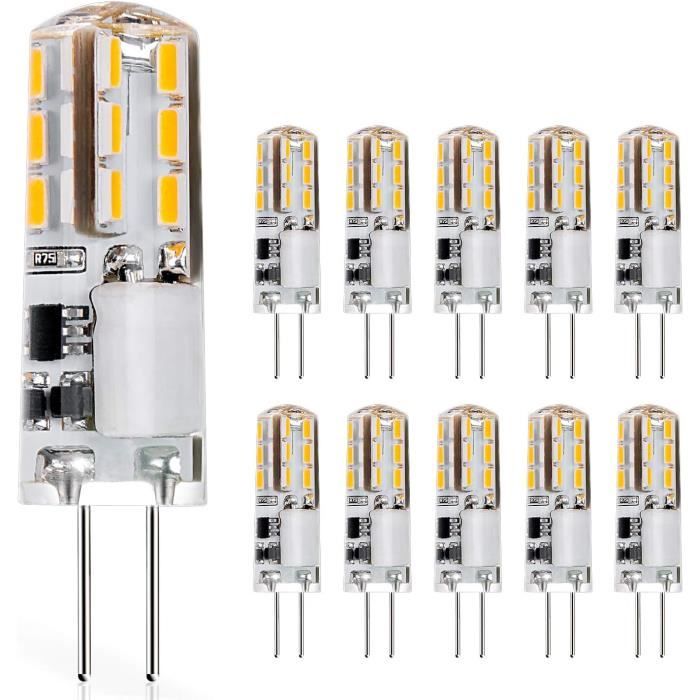 Ampoule G4 Led 12V, 1 Watt (Équivalent À Halogene 10W), Lampe Led Spot Pour  Lumiere Puck, Lustre, Non-Dimmable, 12 Volt, Blan[J1788] - Cdiscount Maison