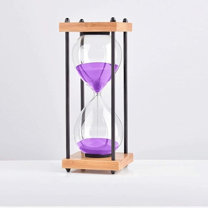 Sablier Coloré 30min/60min – Minuterie Visuelle Pour Classe, Jeux, Bureau, Décoration Rétro